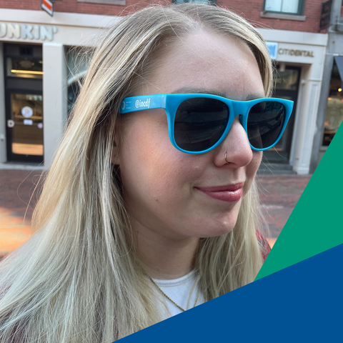 Teal sunglasses sales